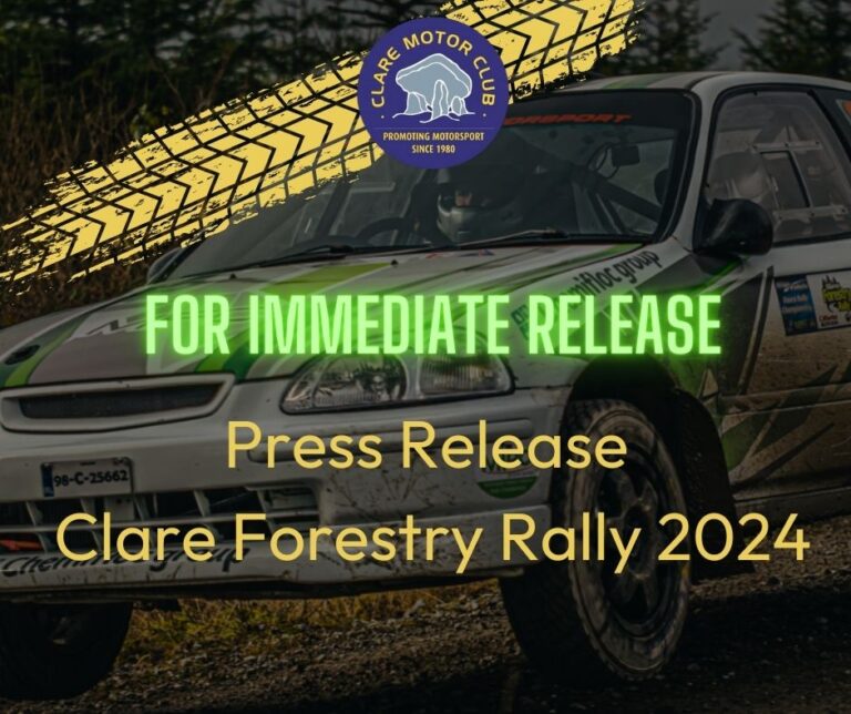 Clare Motor Club Press Release